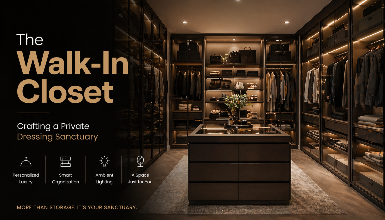 The Minimalist Glass Wardrobe – The Peak of Contemporary Sophistication
