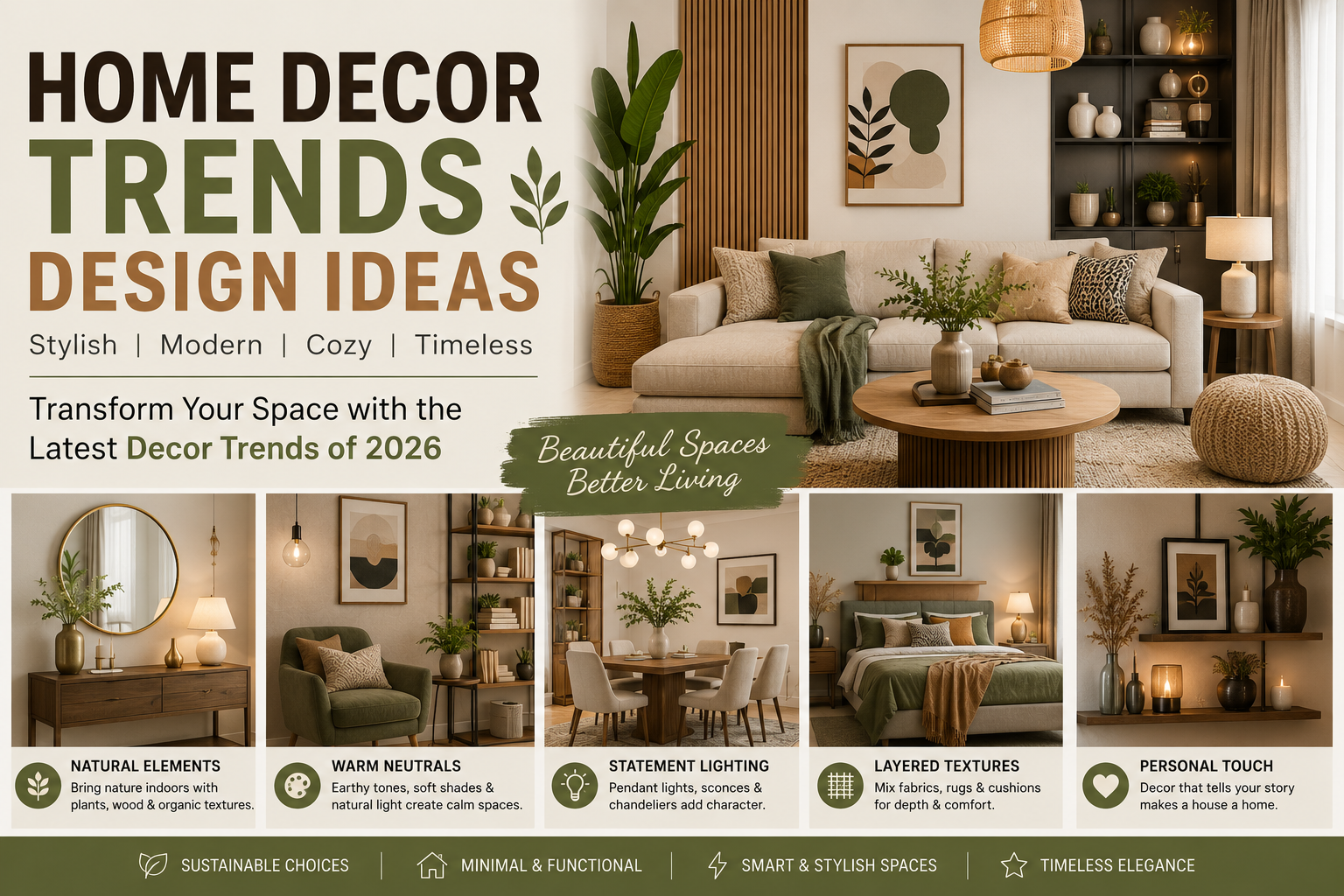 Home Decor Trends & Design Ideas: Transform Your Home with Modern Style and Timeless Elegance