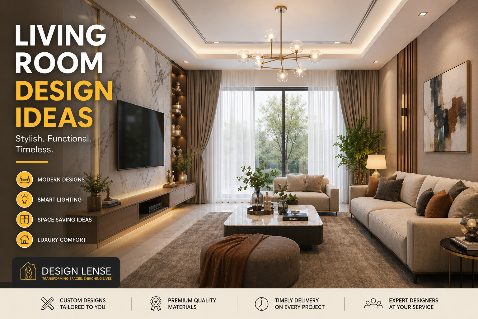 Living Room Design Ideas: Transform Your Space into a Modern Masterpiece